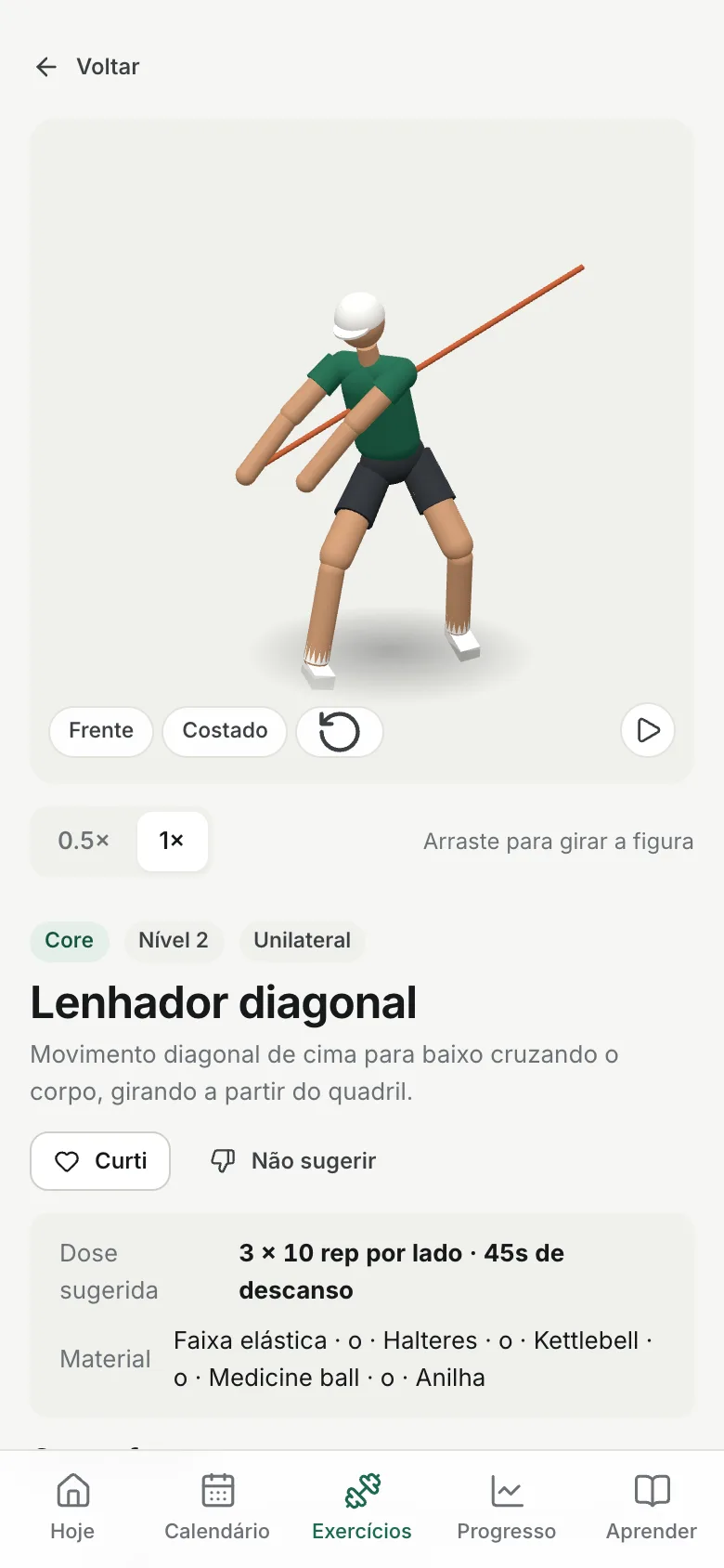 Cada movimento em 3D